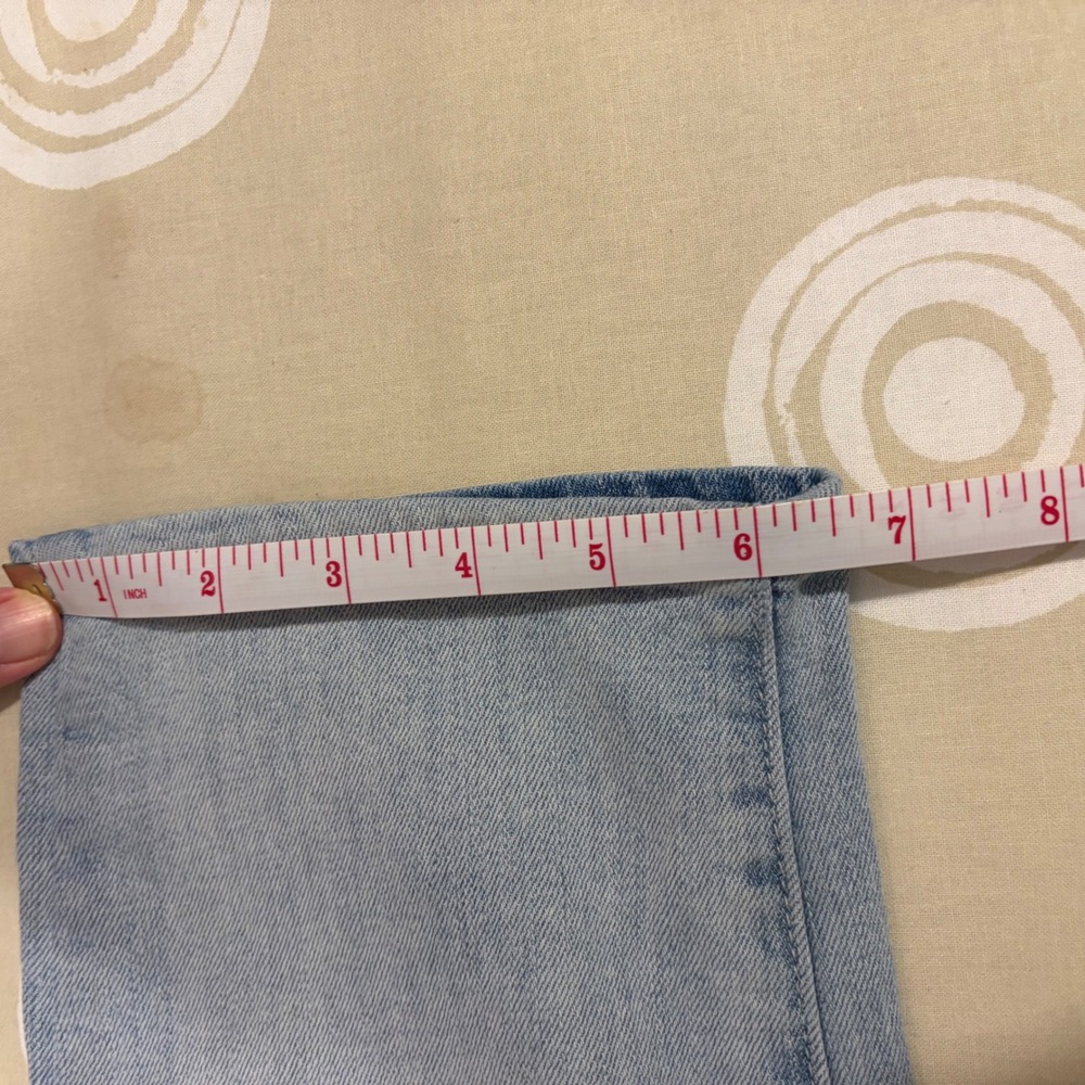 Talbots Straight Leg Crop Jean Womens 10P Light Wash Capri Stretch Denim Classic - Picture 11 of 14